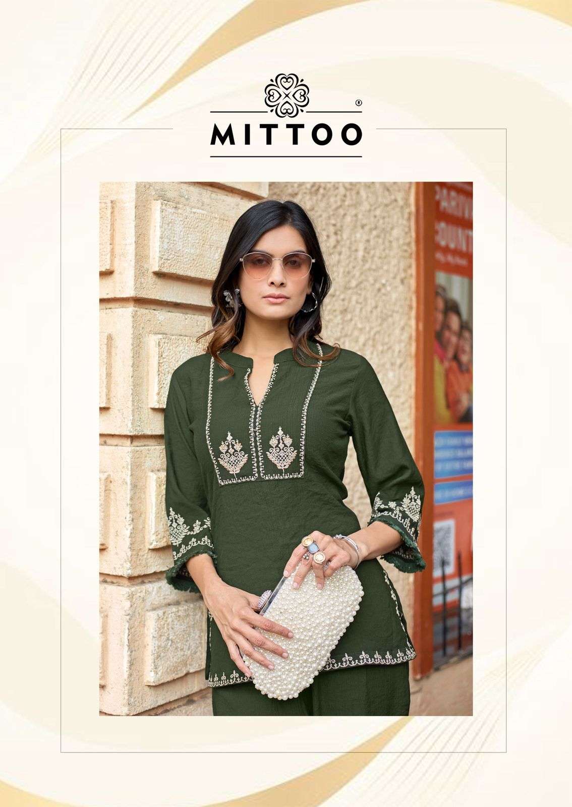 MITTOO KORRA VOL 2 VISCOSE THREAD WORK SHORT TOP PANT TYPE CORD SET RESELLER MITTOO KORRA VOL 2 VISCOSE THREAD WORK SHORT TOP PANT TYPE CORD SET RESELLER